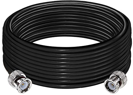 TUOLNK BNC Extension Cable RG58 BNC Male to BNC Male Jumper Low Loss 50 ohm CB Radio Coax Cable 32.8FT(10M) BNC Wifi Antenna Coaxial Cable for Two Way Radio Walkie Talkie