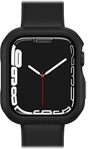 OtterBox Protector de Reloj para Apple Watch Series 9/8/7-45mm, Resistente a Caída y Golpes, Carcasa Protectora Elegante para Apple Watch, Protege la Pantalla y los Bordes, Negro/Gris