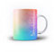 iCaseDesigner Personalised Watercolour Painting Name with Heart 11oz Ceramic Mug - 15. Pastel Glow Vertical Name