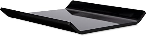 5 Stk. Zahlteller, Cash-Tray, Wechselgeldschale, Kassierteller als Bezahlteller aus schwarzem PLEXIGLAS® für eine kontaktlose Bezahlung am Verkaufstresen im Kassenbereich oder im Restaurant, Café