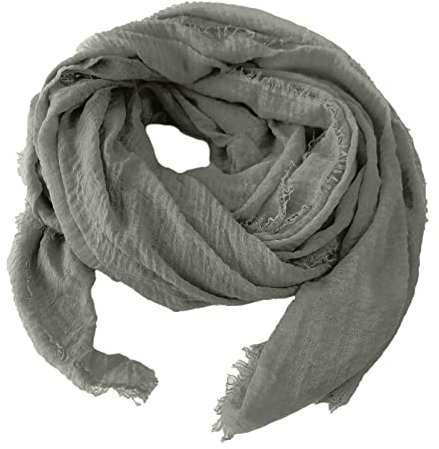 Niklarson Schal Tuch Silbergrau 190x100cm Damen Poncho Stola Pareo Viskose T2045
