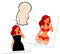 Urinal sauber halten mit Toilettenaufkleber Beautiful Girl Striptease - Pissoir und Toiletten 9 Aufkleber