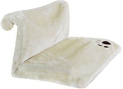 1ABOVE Pet Radiator Bed for Cats and Dogs | Hammock Style Hanging Pet Bed | Super Soft Faux Fur | Machine Washable. Ideal For All Cats and Kittens (WHITE)