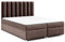 Best for Home Boxspringbett mit Bettkasten Trinity K-10 Bonellfederkern inkl. Topper 160x200 Braun