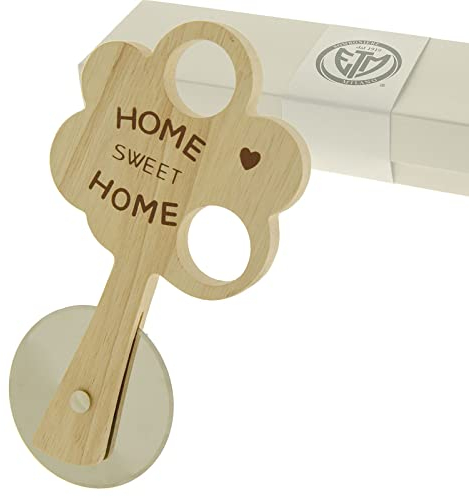 Ingrosso e Risparmio Tagliapizza in Legno a Forma di Albero della Vita Home Sweet Home, bomboniere Originali Nozze, con Scatola Regalo Inclusa
