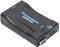 Topiky Convertisseur Vidéo, Adaptateur Vidéo Pilote VGA vers PÉRITEL HD Portable Léger et Largement Compatible Convertisseur Vidéo avec Câble de Charge pour Télécommande (Noir)