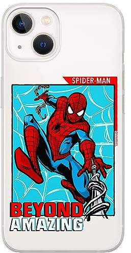 ERT GROUP Handyhülle für iPhone 13 Mini Original und offiziell Lizenziertes Marvel Muster Spider Man 041 optimal an die Form des Handy angepasst, teilweise transparent