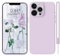 HGH für iPhone 15 Pro Hülle Silikon mit 1 Lanyard, Handyhülle für iPhone 15 Pro Case Ultra Dünne Rundumschutz mit Weichem Microfiber-Innenfutter Stoßfeste Schutzhülle für iPhone 15 Pro 6.1 Lila