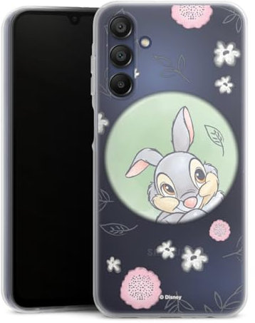 Silikon Hülle kompatibel mit Samsung Galaxy A 15 5G Case transparent Handyhülle Klopfer Disney Offizielles Lizenzprodukt