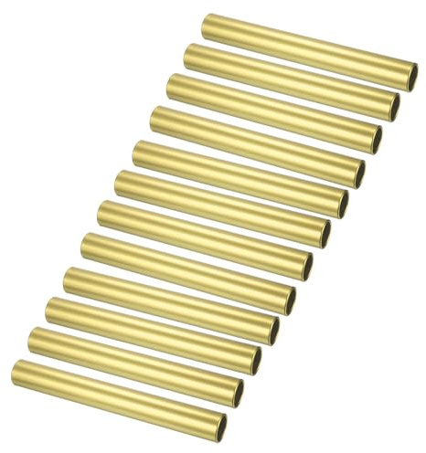 PATIKIL Lot de 12 bâtons de relais en aluminium résistant à la corrosion pour sports de plein air Jaune