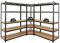 PROREGAL Mega Deal Eckregal Ragnar 1x: 180x90x60cm | Taurus 2X: 180x120x60cm Schwarz Fachlast 175kg, Kellerregal, Steckregal, Garagenregal, Lagerregal