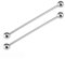 GBJUK 2 Stück Industrial Barbell Gerüst Ohrring Piercing Bars 316L Chirurgenstahl 1,6 mm x 40 mm, Metall