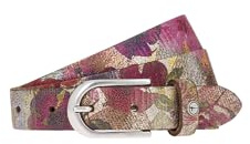 Tamaris Leder Gürtel Leather Belt W80 Multicolour - Gold bunt
