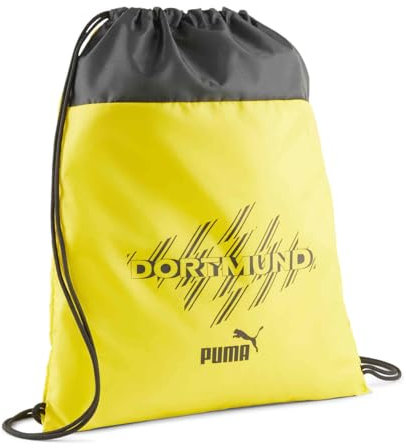 Puma - Unisex Bvb Ess Turnbeutel, Farbe Faster Gelb/Schwarz, Größe: O/S, Faster Gelb/Schwarz, One size