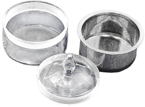 UxicRuya Kit de Reparación de Relojes, Limpieza de Movimientos de Relojes, con Malla de Acero Inoxidable, Recipiente de Lavado de Aceite para Relojeros,