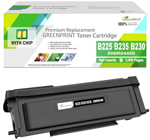 GREENPRINT 006R04400 Remanufactured Tonerkartusche B225 B235 B230 Hochkapazität3000 Seiten für B225 B235 B230 B225dni B235dni B230dni Drucker (1 Schwarz)