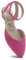 Rollasole D’Orsay Flats - Pink Crush - Folding Flat Shoes for Women –Stylish Foldable Ballet Flats for Handbag, Womens Gifts. (Pink, UK Footwear Size System, Adult, Women, Numeric Range, Medium, 3, 4)