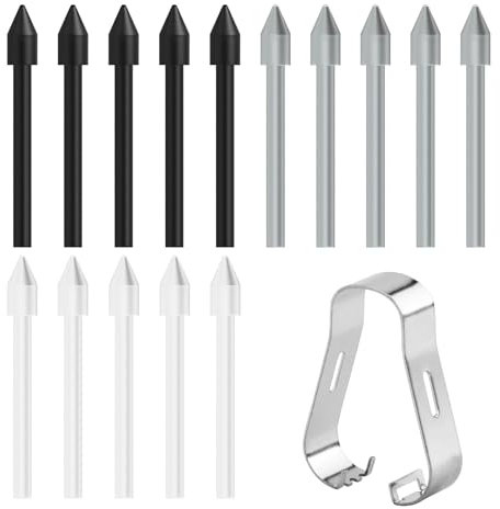 15 Pcs Pen Tips for Samsung Galaxy Tab S6 Lite/S7 FE/S7+ Plus/S8/S8+ Plus/S8 Ultra/S9/S9+ Plus/S9 Ultra Replacement Stylus Nibs Tips for Samsung S21/S22/S23 Ultra, Note 10/10+/20/20 Ultra