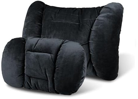 Auto Nackenkissen Lendenkissen für Audi A6 C8 Avant 2018 2019 2020 2021 2022 2023+, Kopfstütze für Autositz Lendenwirbelstützkissen für Auto Rückenkissen Autozubehör