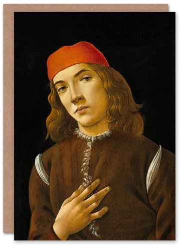 Artery8 Sandro Botticelli Art Card Portrait of a Youth