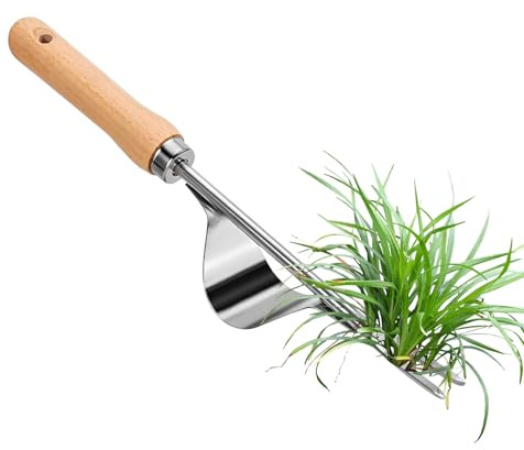 Unkrautvernichter für den Garten, ergonomisches Unkrautvernichter, ergonomisch, aus Edelstahl, zum Entfernen von Unkraut, Gräten, Pflanzen, Garten