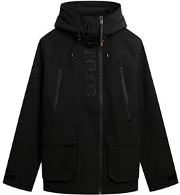 Superdry Ultimate EMB Veste coupe-vent pour homme Noir