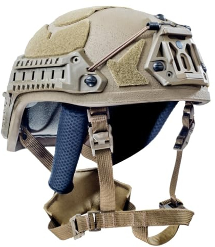 Bundeswehr Ballistischer Gefechtshelm BK-ACH-HC LEV. IIIA Army Schutzhelm Aramid (Coyote, L)