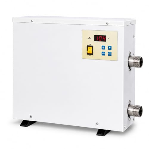 Pompa di calore elettrica per piscine da 18 kW, scaldabagno per piscina e spa, per uso residenziale, riscaldamento efficiente per piscine interrate o fuori terra