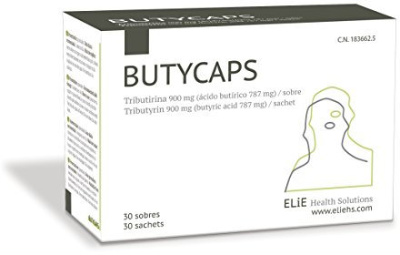 Butycaps - Complemento alimenticio intestinal a base de Tributirina, Butirato - 30 Sobres), 1