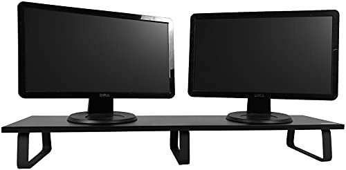TekBox Monitor Riser Computer Screen Desk Stand (Double Riser)