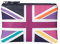 Mala Leather Union Jack Geldbörse für Münzen und Karten mit RFID-Schutz, in Geschenkbox