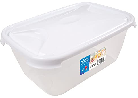 Vorratsdose 6L Deckel Frischhaltedose Aufbewahrungsbox transparent weißem
