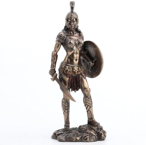 Veronese Design Estatua amazónica de Guerrero amazónico con Acabado de Bronce