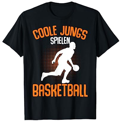 Coole Jungs spielen Basketball Basketballer Jungen Kinder T-Shirt