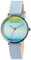 Just Watch Damen-Uhr Arielle Leder Mehrfarbig Trend Modisch Analog Quarz JW10183 (blau hellblau)