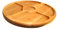 COLLECTOR Tagliere Girevole Piatto Diviso Rotondo Circolare Girevole In Legno Porta Snack legno di faggio 33 cm