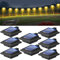 BILLION DUO Solar Dachrinnenlampe für den Außenbereich, 8STK Solarlampen für Außen Garten, Wasserdichte 40 LEDs Zaunbeleuchtung, Schwarz Solar Wandlampe Warmweißes Solarlicht für Garage, Terrase