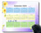 YENDOSTEEN 2024 Kalender Mauspad,Spiel Naht Mousepad,Computerzubehör Mousepad,Muster,Linien,Heller Glitzer 2024 Kalender Horizontale Version Natur Gaming Mauspad