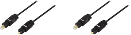 Logilink Toslink Kabel - bietet beste Tonqulität für Ihre Soundbar, das Heimkino, HiFi Anlage, Spielkonsole, etc. in 2,0 m (Packung mit 2)