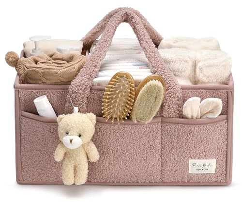 PeraBella Wickeltisch-Organizer für Wickeltisch, Aufbewahrungskorb, Auto-Organizer, Kinderzimmer-Organizer, tragbare Aufbewahrung