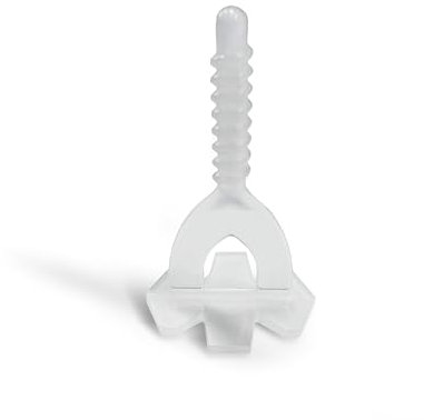 SAXOBOARD - Nivelliersystem, Fliesenverlegehilfe, Verlegehilfe Gewindehauben, Zuglaschen, Fliesen Werkzeug (1 mm – 4.000 Stück Gewindelaschen)