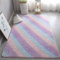 GGBOND Tapis lumineux qui brille dans l'obscurité, étoiles arc-en-ciel, éponge en peluche courte, sandwich, doux, confortable, 80 x 160 cm