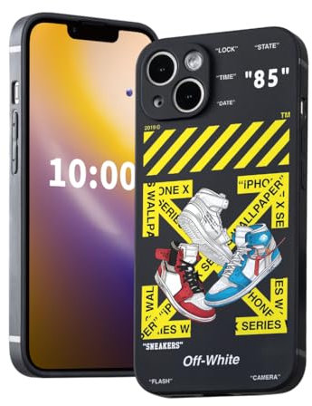 dllaojias Cool Phone Case for iPhone 13 Case for Boys Men Basketball Sneaker Street Aesthetic Shockproof Sports Designer Cases Compatible with iPhone 13