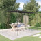 Iiaky Pavillon Anthrazit 3x3 m 180 g/m² Stoff und Stahl Freistehend Winterfest Carport