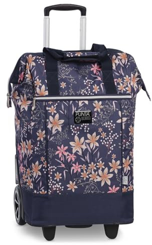 Punta® Einkaufstrolley Big Wheel 40L | großer & Stabiler Einkaufsroller mit XL-Rädern | leise & leichtgängig | Einkaufstrolley modern & vielseitig für Einkauf & Transport – Pflaume