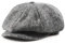 Herren Schiebermütze Baskenmützen Schirmmützen Barett Cap Retro Herringbone Bakerboy Newsboycap Gatsby Flat Cap 1920s Kostüm Accessoires Mütze