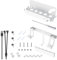 LASIEYO 5-teiliges Wandhalterungs-Set, Aufbewahrungsständer für PS5-Konsole, 2-in-1-Wandhalterung für PS5-Controller mit abnehmbarem Kopfhörer-Aufhänger, Metall-Aufbewahrungsständer