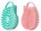 Tycoonest 2 Pcs Dual-Use Silicone Body Scrubber, Exfoliating Body Brush with Face Scalp Shower Scrubber for Men Women, Lather Well for Shower Gel/Soap Wash