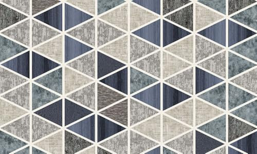 Papier Peint Panoramique Vintage Gris Bleu Papier Peint Chambre Adulte Papier Peint Panoramique Enfant Papier Peint Salon Décoratif Papier Peint Intissé 210x140cm