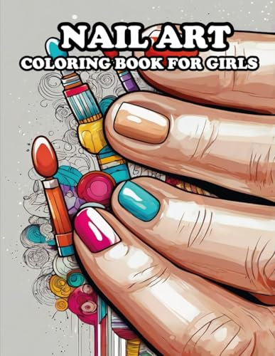 Nail Art Coloring Book for girls